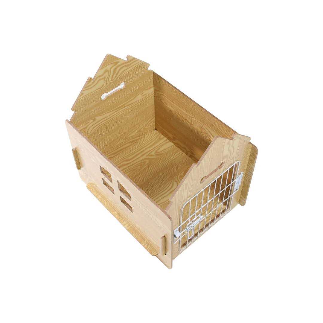 Wooden Pet House with Roof and Lockable Door U326