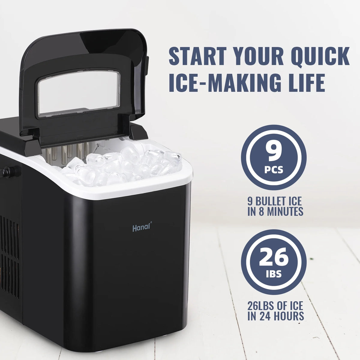 Countertop Ice Maker 26.5lbs/24H I11489