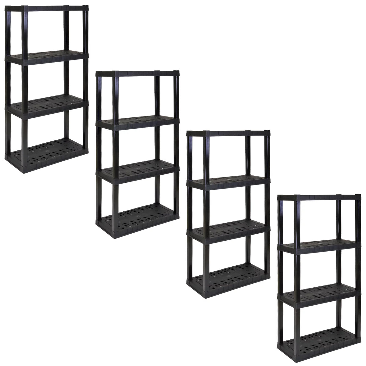 4-Tier Shelving Unit, Pack of 4 F27047