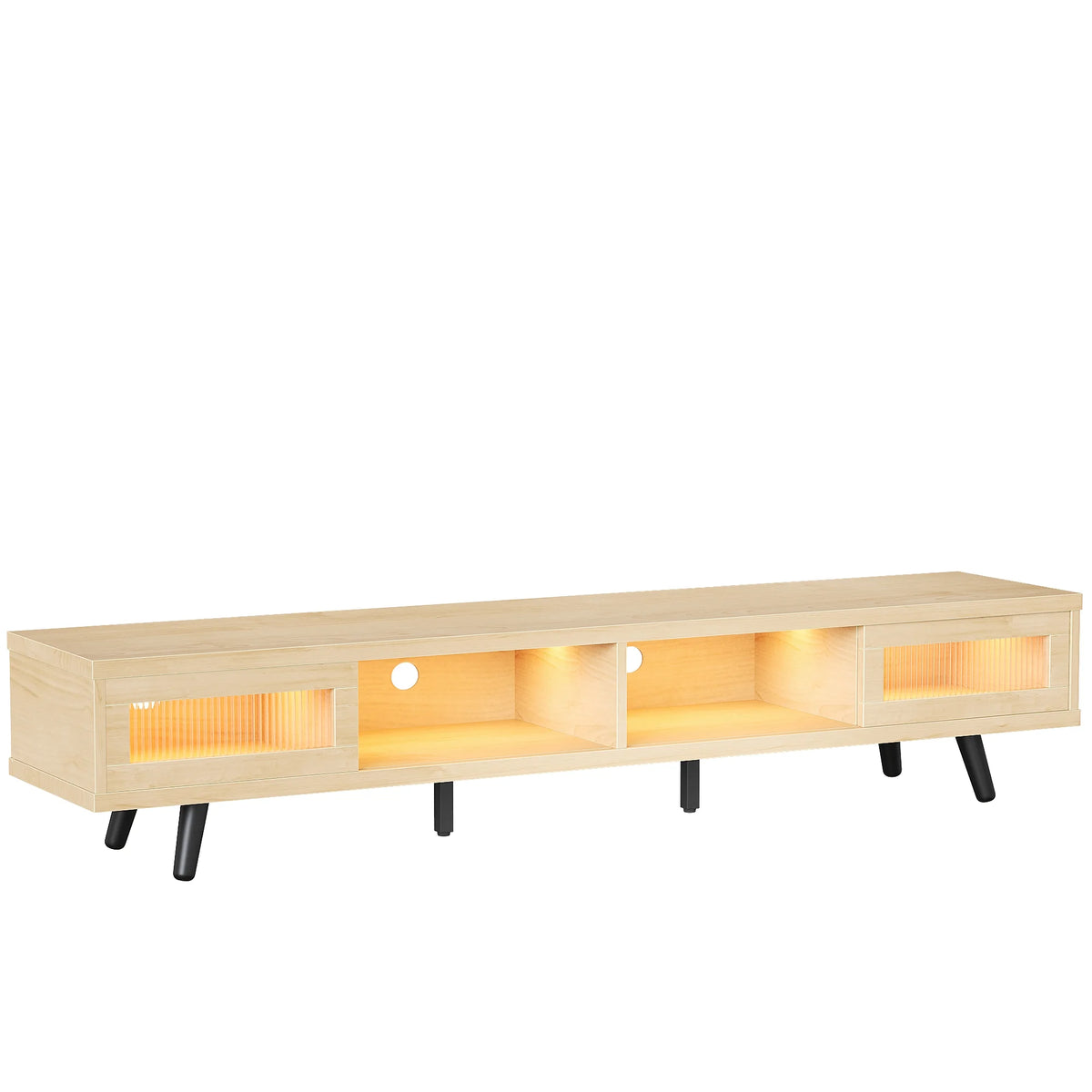 70 LED TV Stand with Sliding Glass Door Q99749