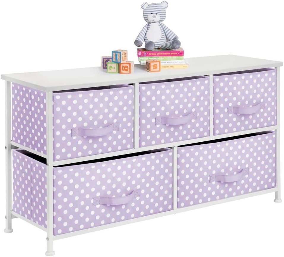 5 Drawer Fabric Dresser E5357
