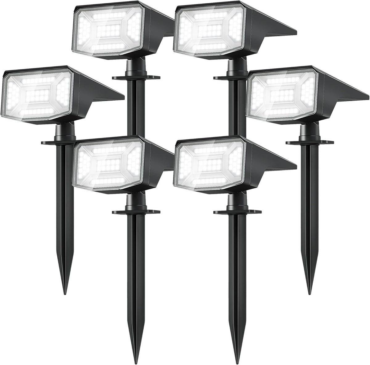 IP65 28 LED Solar Spot Lights Outdoor Waterproof 6 Pack Y87980