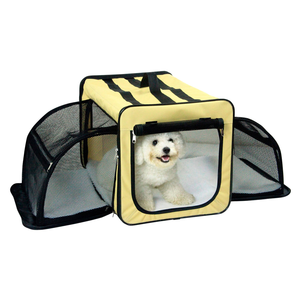 Khaki Small Folding Wire Pet Crate C322