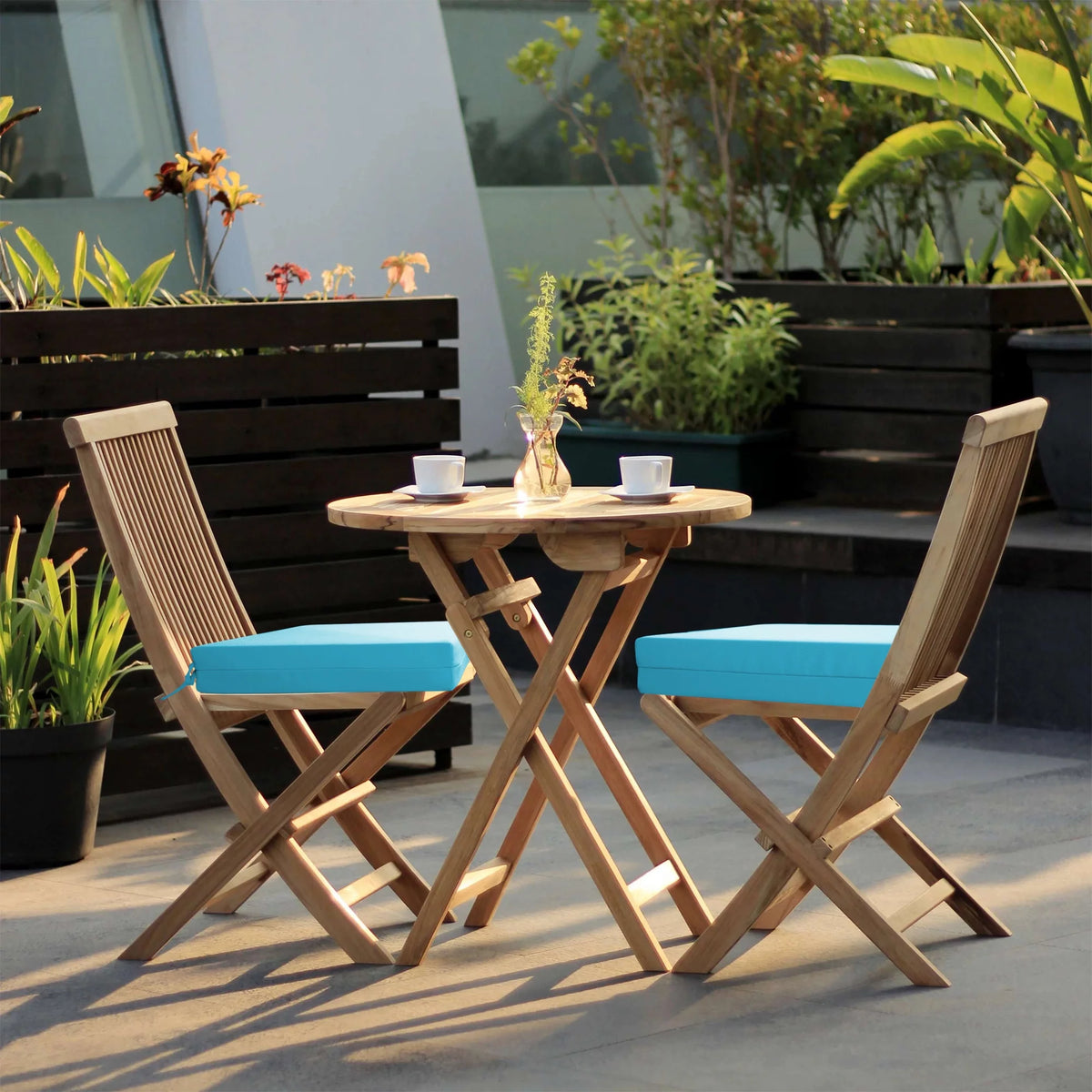 Waterproof Outdoor Seat Cushions Set of 4 Navy Blue K4478