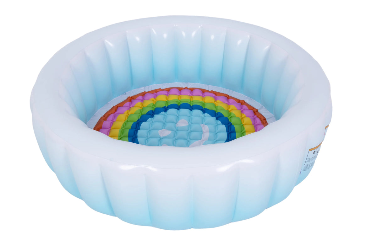 Blue Round Inflatable Swimming Pool E865368