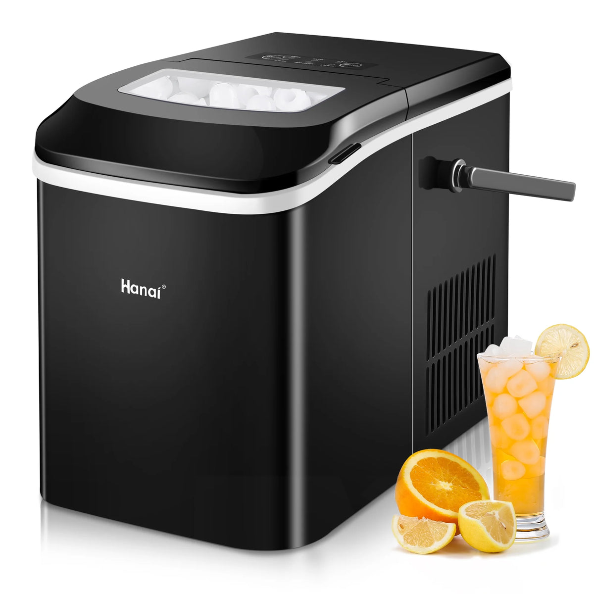 Portable Ice Maker with Ice Scoop and Basket D6415