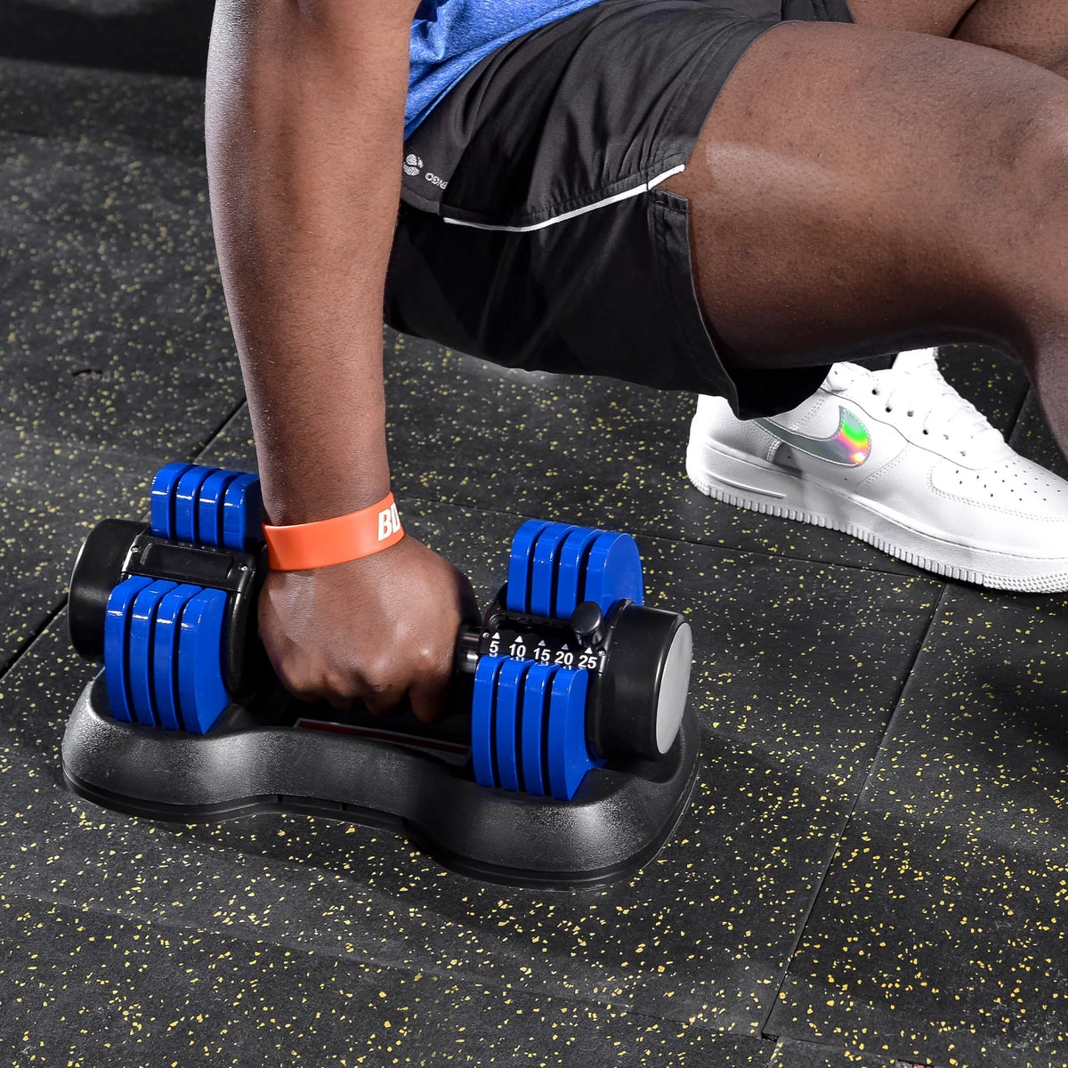 Adjustable Dumbbell 25 lbs with Weight Plate T361