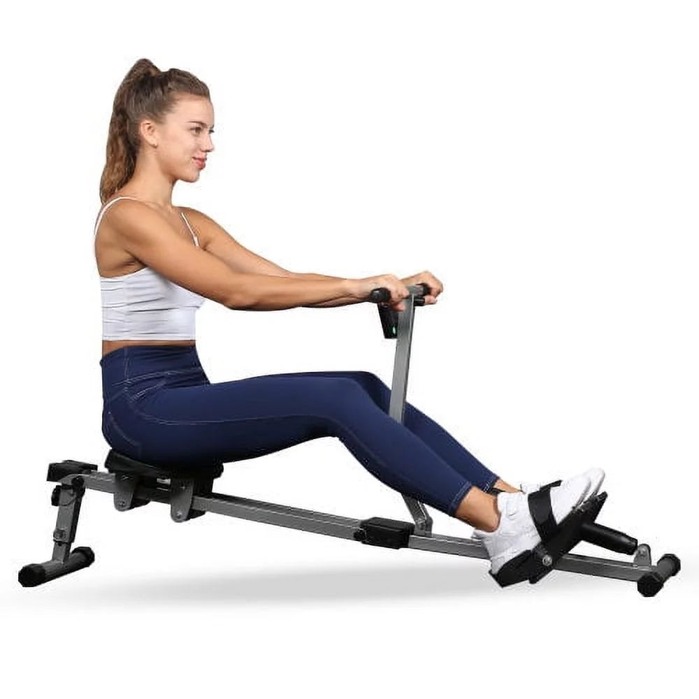 Rowing Machine with Adjustable Resistance and Digital Monitor U520547