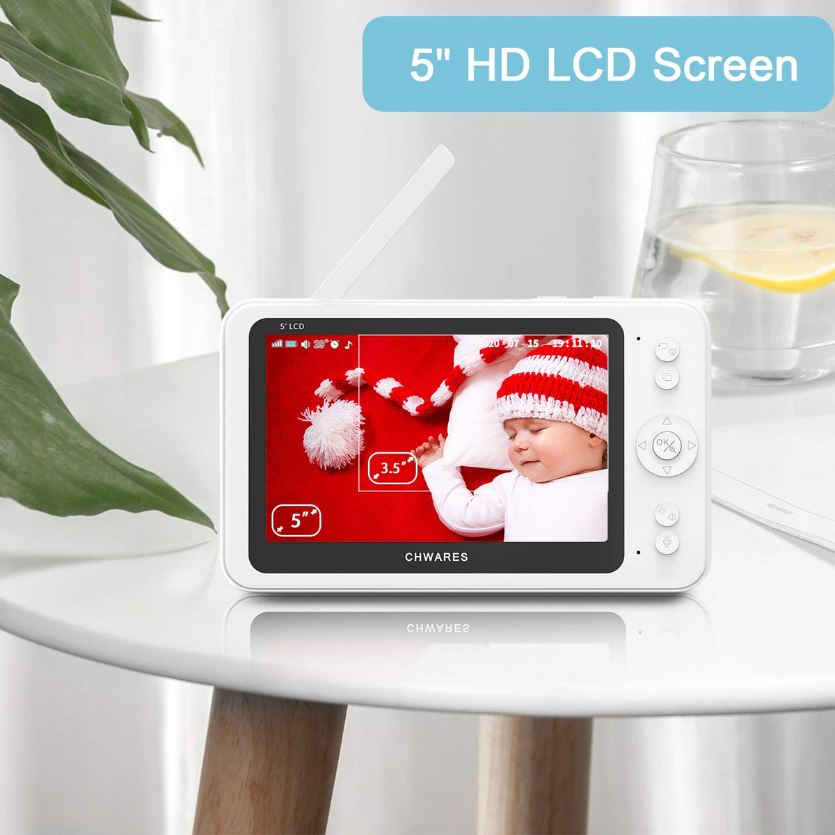 Video Baby Monitor with Pan-Tilt-Zoom Camera and Audio W9640