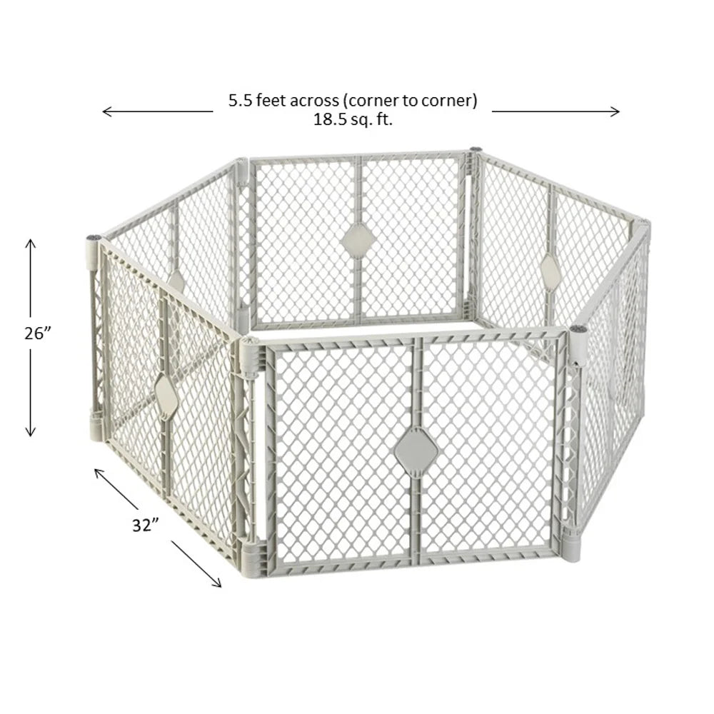 Gray Plastic Baby Play Yard Q110
