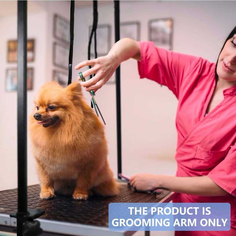 Dog Grooming Table Arm with 3 Noose and Clamp A7370