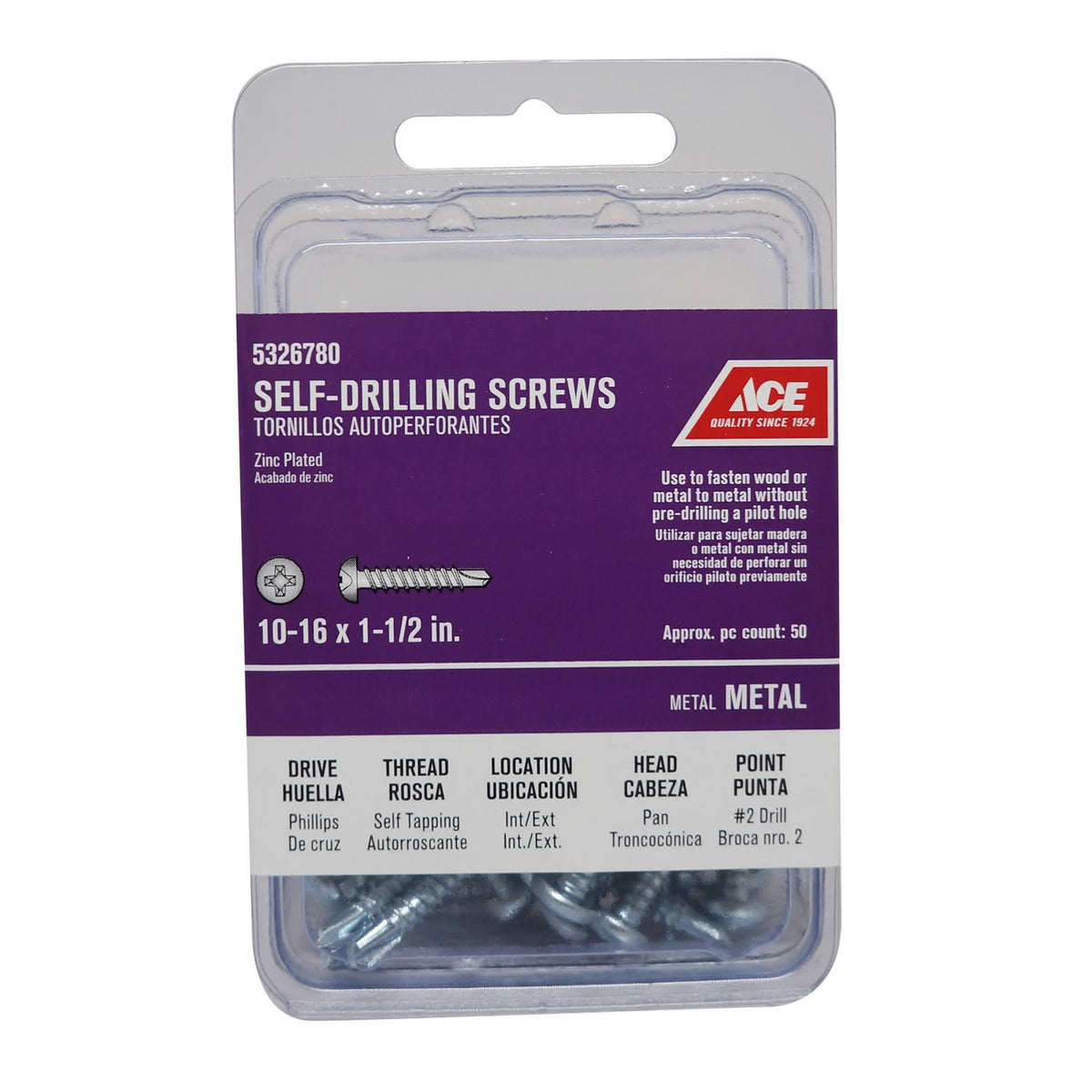 #10 x 1-1/2in Pan Head Self Drilling Screws M11520