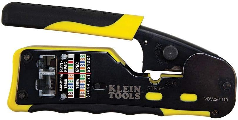 Ratcheting Modular Cable Crimper Wire Stripper Wire Cutter B5491