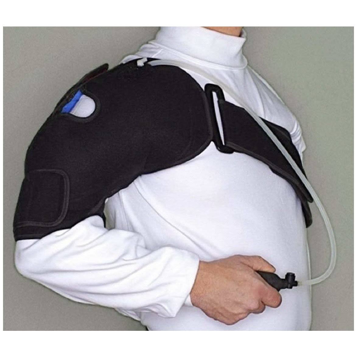 Cold Therapy Shoulder Brace with Ice Pack and Air Compression Wrap M570
