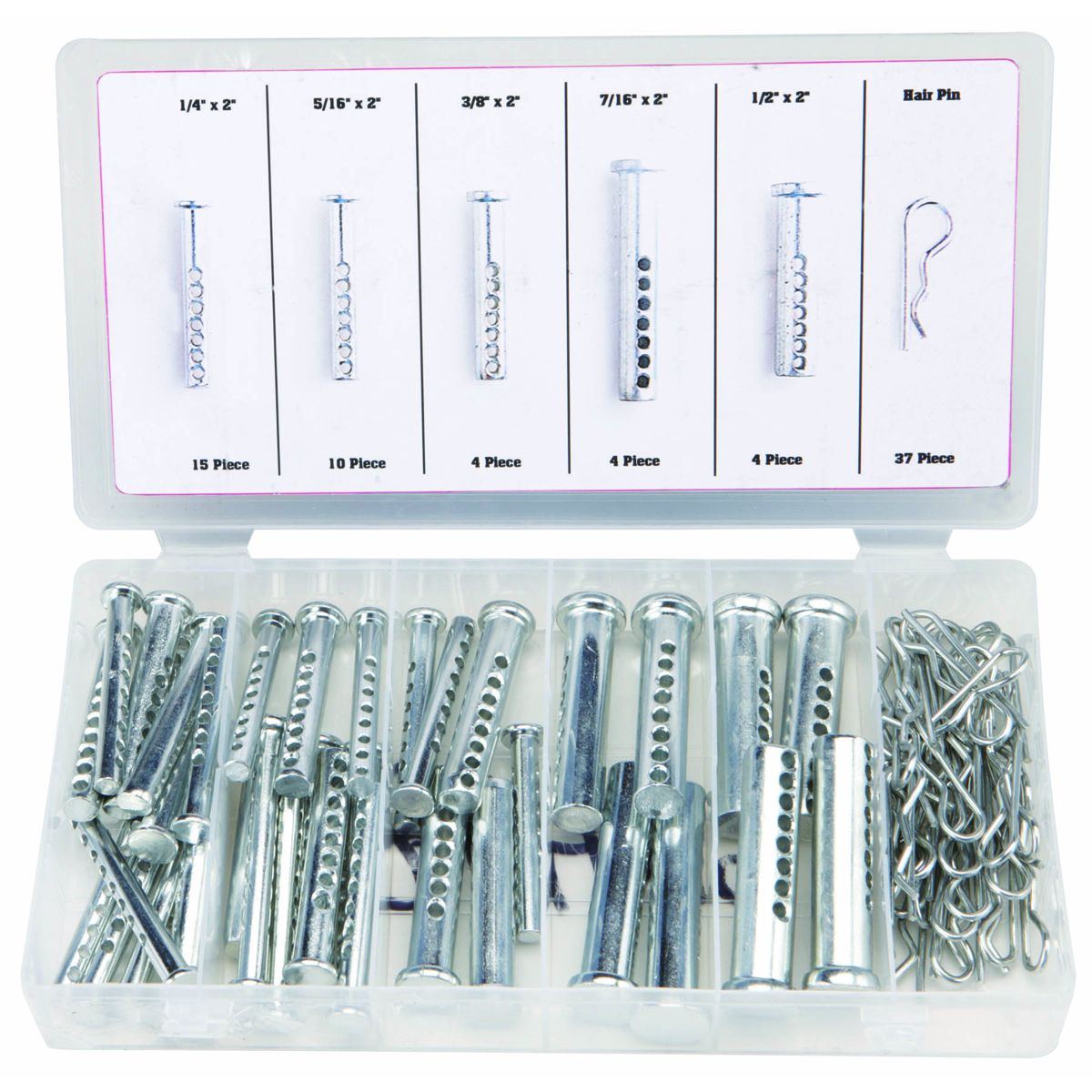 74 Piece Clevis Pin Assortment H7889