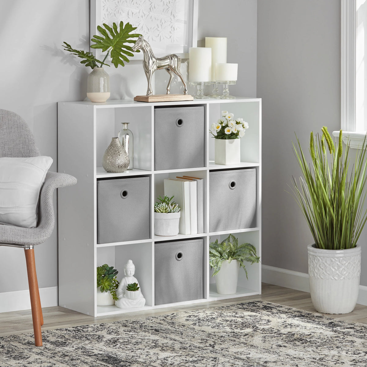 9-Cube Storage Organizer White P6636