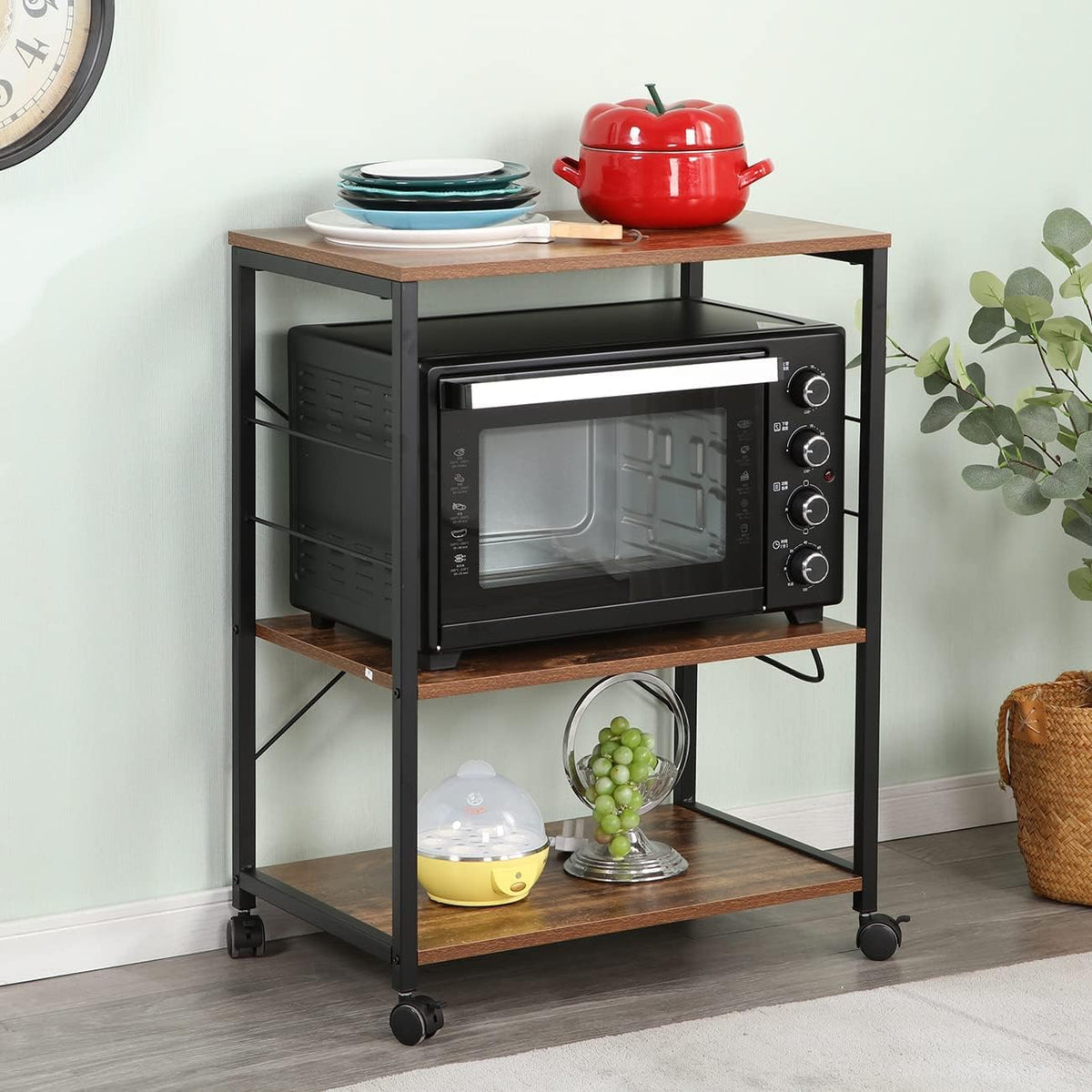 3-Tier Kitchen Cart with Wheels F95795
