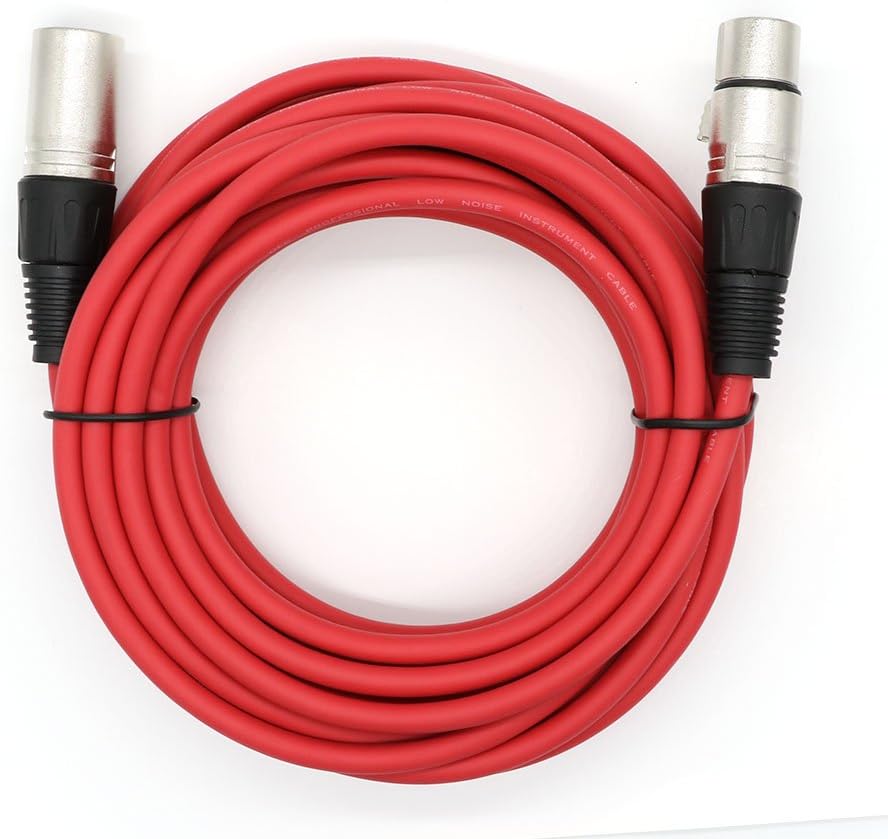 XLR 3 Pin Male to Female Audio Cable 5 Pack R5745