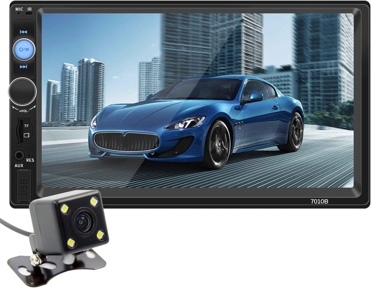 Double Din 7 Inch Touch Screen Car Stereo with Backup Camera X509404