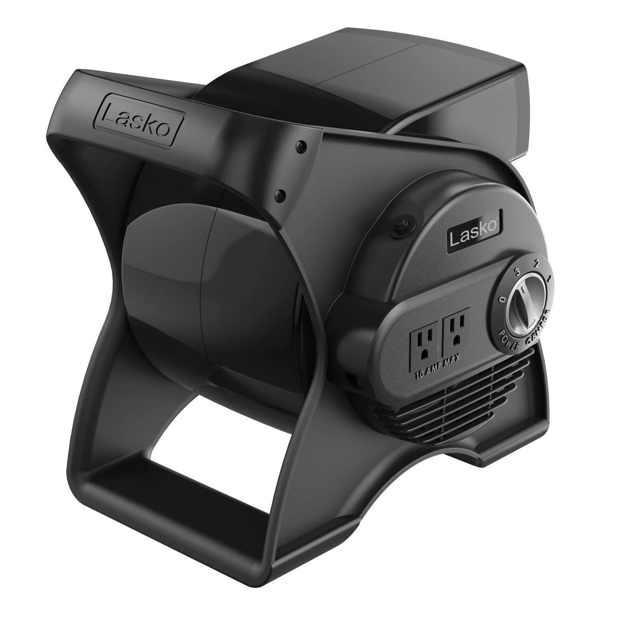 12 Pivoting High Velocity 3-Speed Blower Fan with Outlets, Black F34937