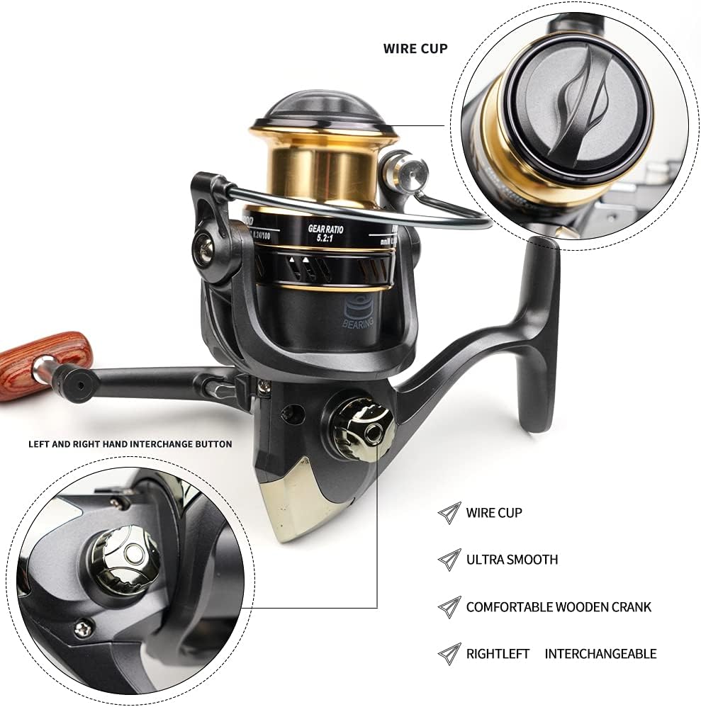 Telescopic Fishing Rod Combos with Spinning Reels and Carrier Bag N760