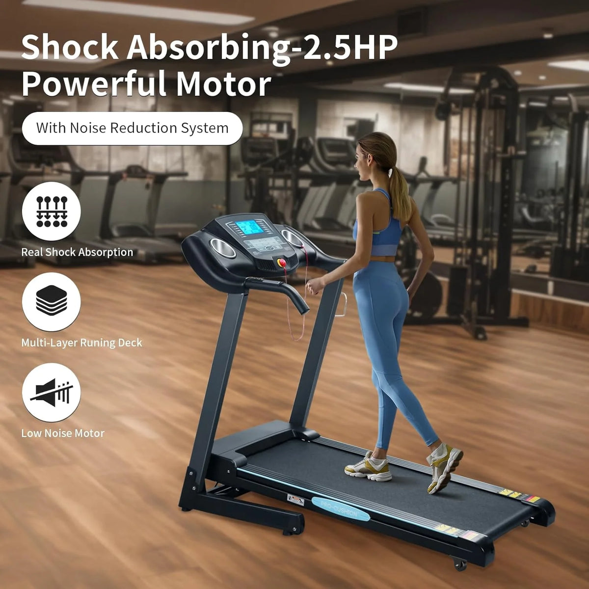 Folding Treadmill with 12-Level Automatic Incline I470419