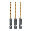 1/8 in. Titanium Drill Bit Set, 3-Piece H4996