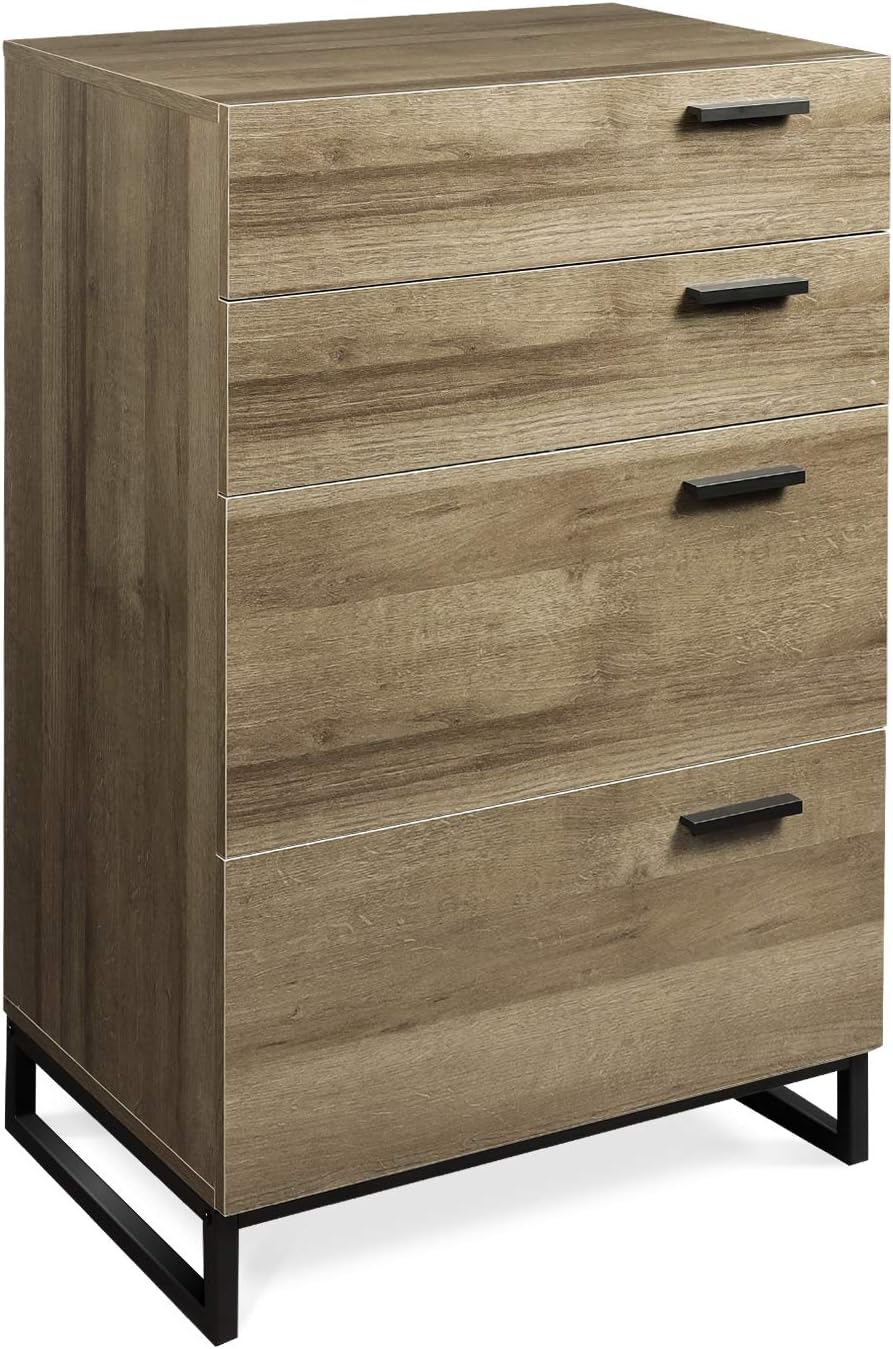 4 Drawer Wood Dresser L695604