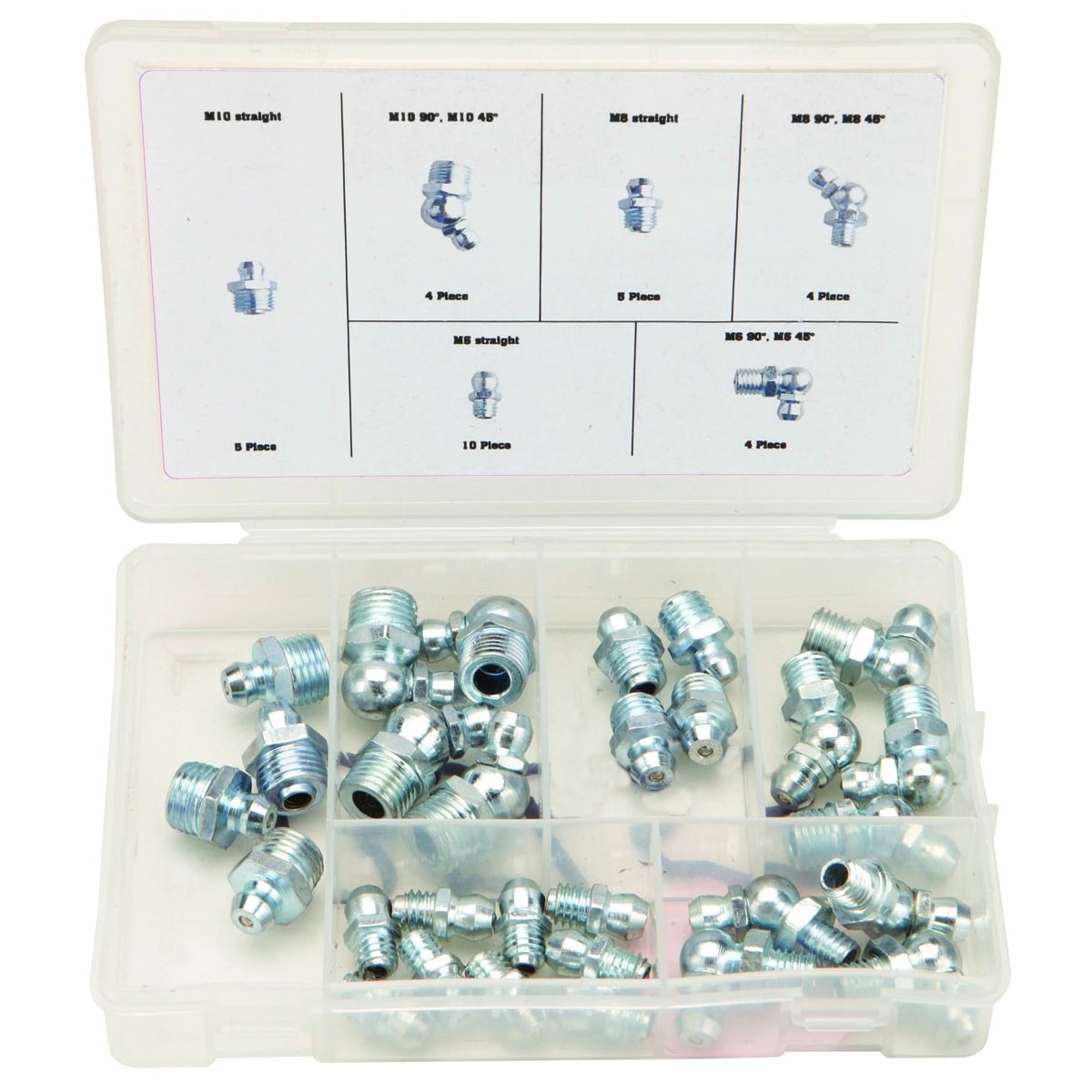 Metric Grease Fitting Assortment, 32 Piece X23675