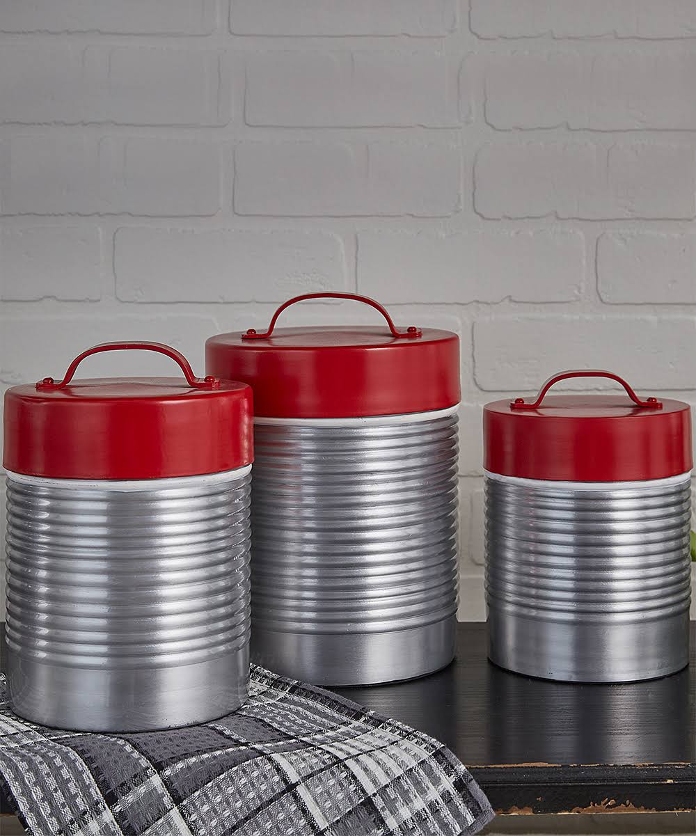 Enamelware Canister Set of 3 V93865