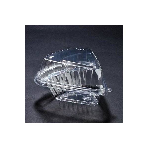 Clear Hinged Pie Wedge Container Case of 250 Q679