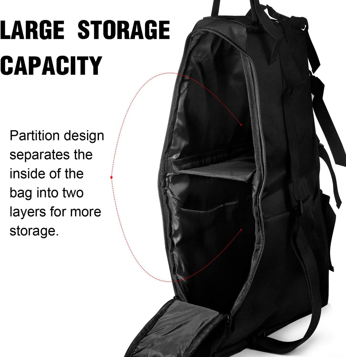 Roll Bar Storage Bag Cage with Multi-Pockets & Organizers X50949