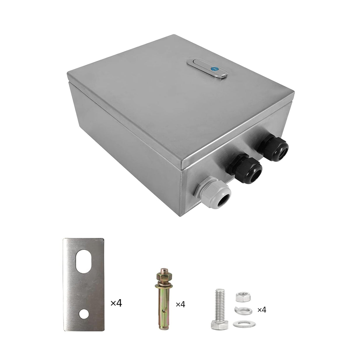 304 Stainless Steel IP65 Waterproof Junction Box with Lock I8014