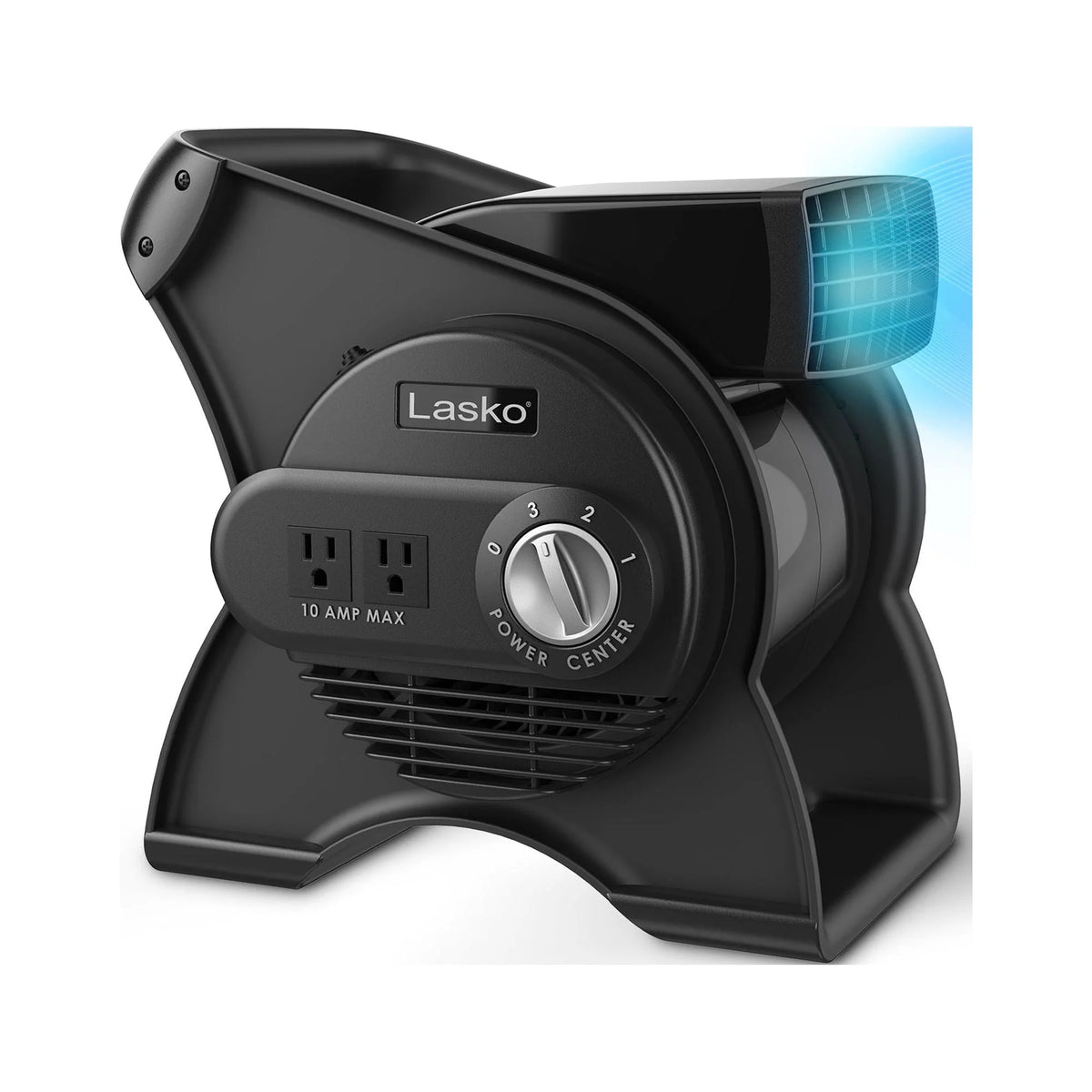 12 Pivoting High Velocity 3-Speed Blower Fan with Outlets, Black F34937