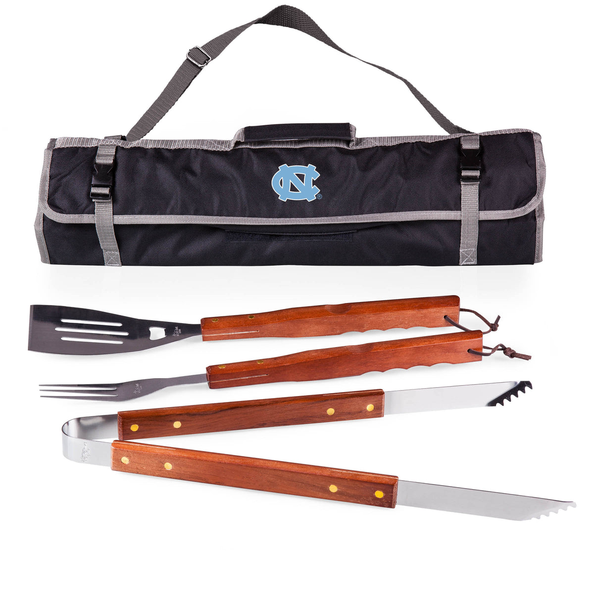 Black 3-Piece BBQ Tote & Grill Set H180