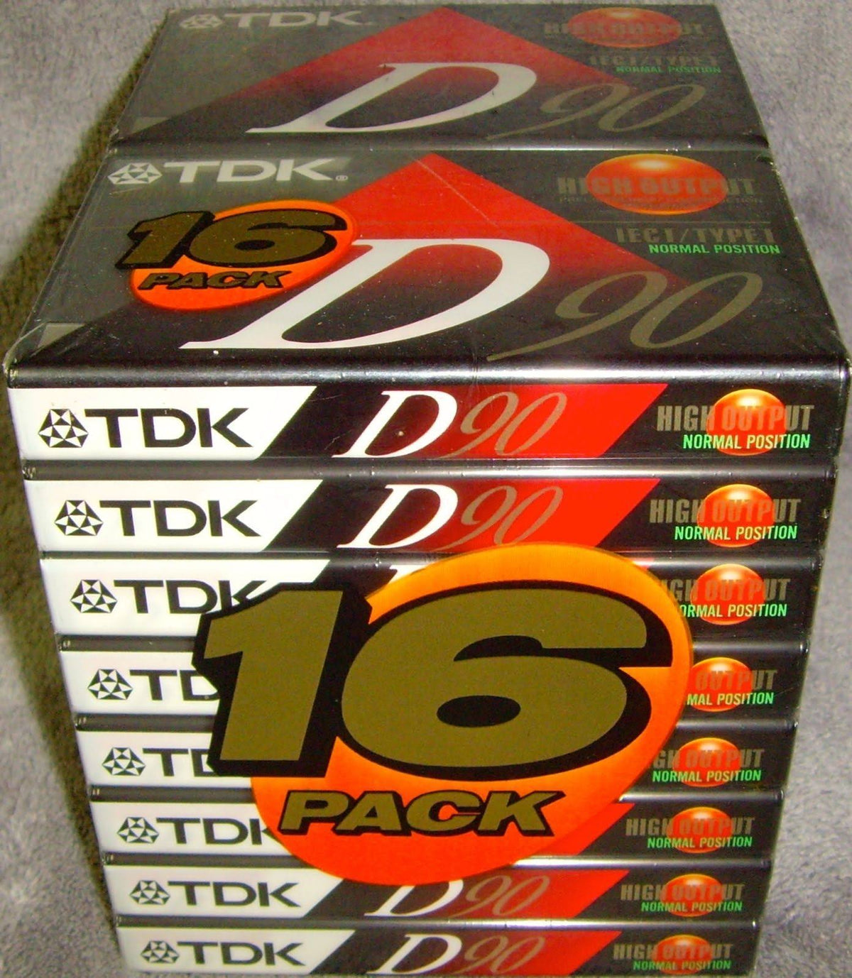 High Output 16-Pack Audio Cassette Tapes L832