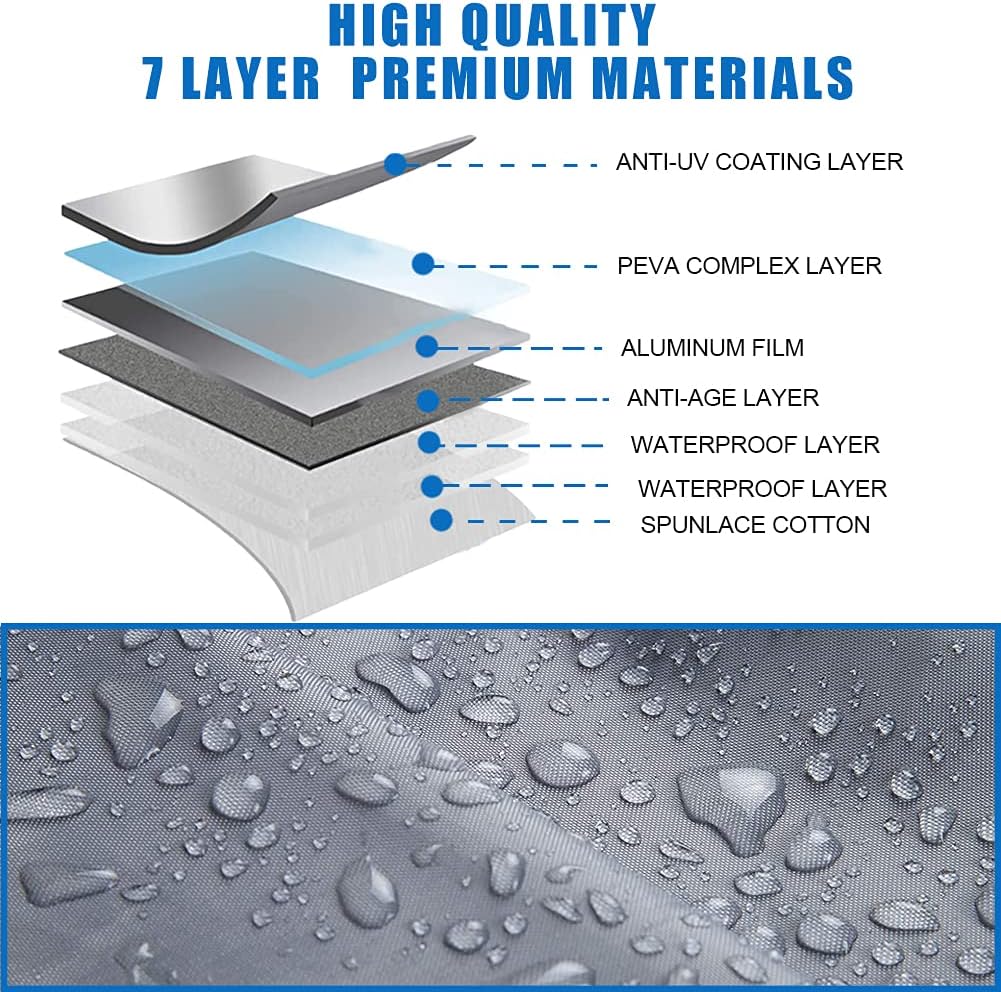 All Weather Waterproof Car Cover with Door Zipper Q67554