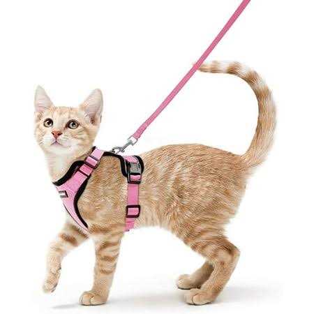 Cat Harness and Leash Soft Adjustable Vest U4868