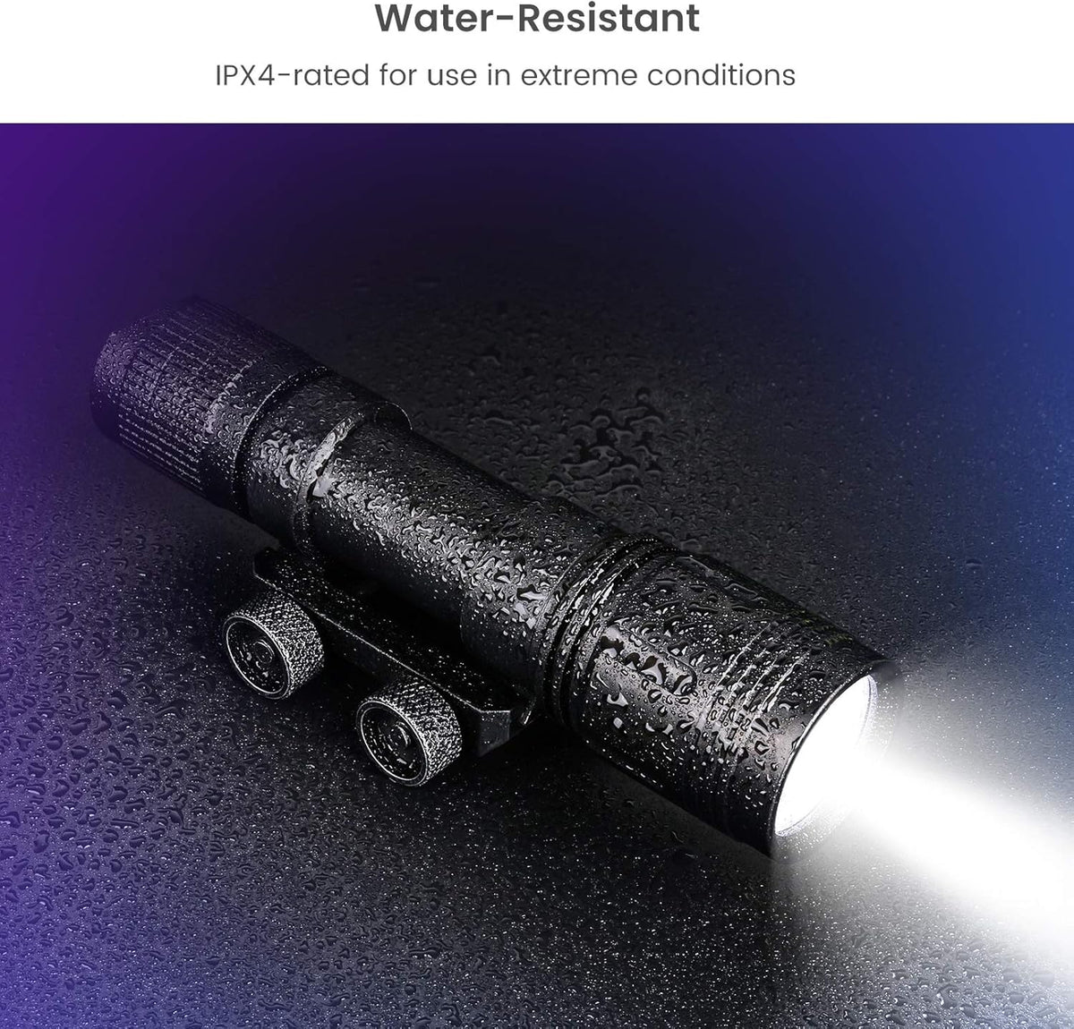 1200 Lumen Rail Mounted LED Tactical Flashlight K218
