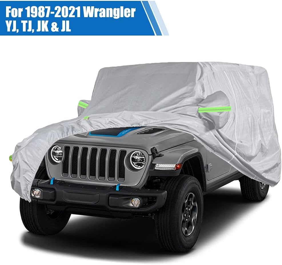 All Weather Waterproof Car Cover with Door Zipper Q67554