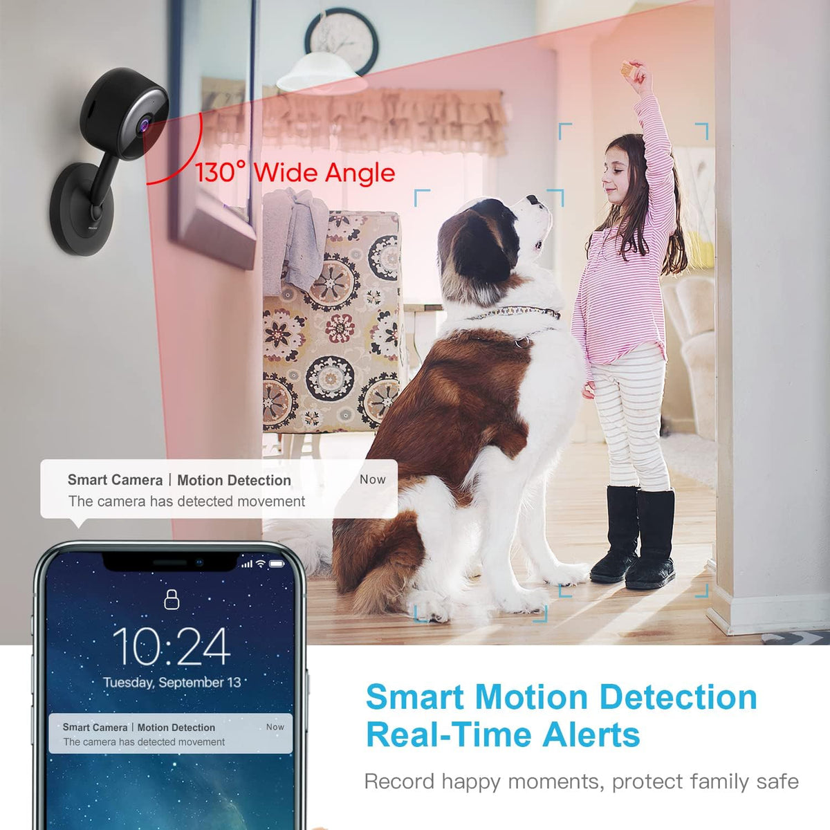 2PCS 1080P Indoor WiFi Security Camera with 2-Way Audio K3453