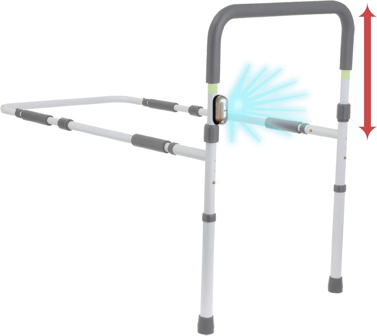 Bed Assist Rail with LED Motion Sensor Light and Anchor Strap I2887