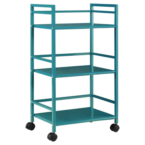 3 Shelf Metal Rolling Utility Cart O9190