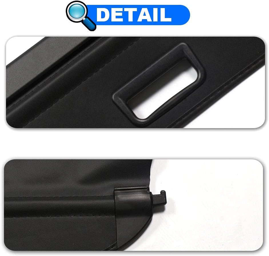 Cargo Cover Rear Trunk Retractable Security Shade Cover V4197