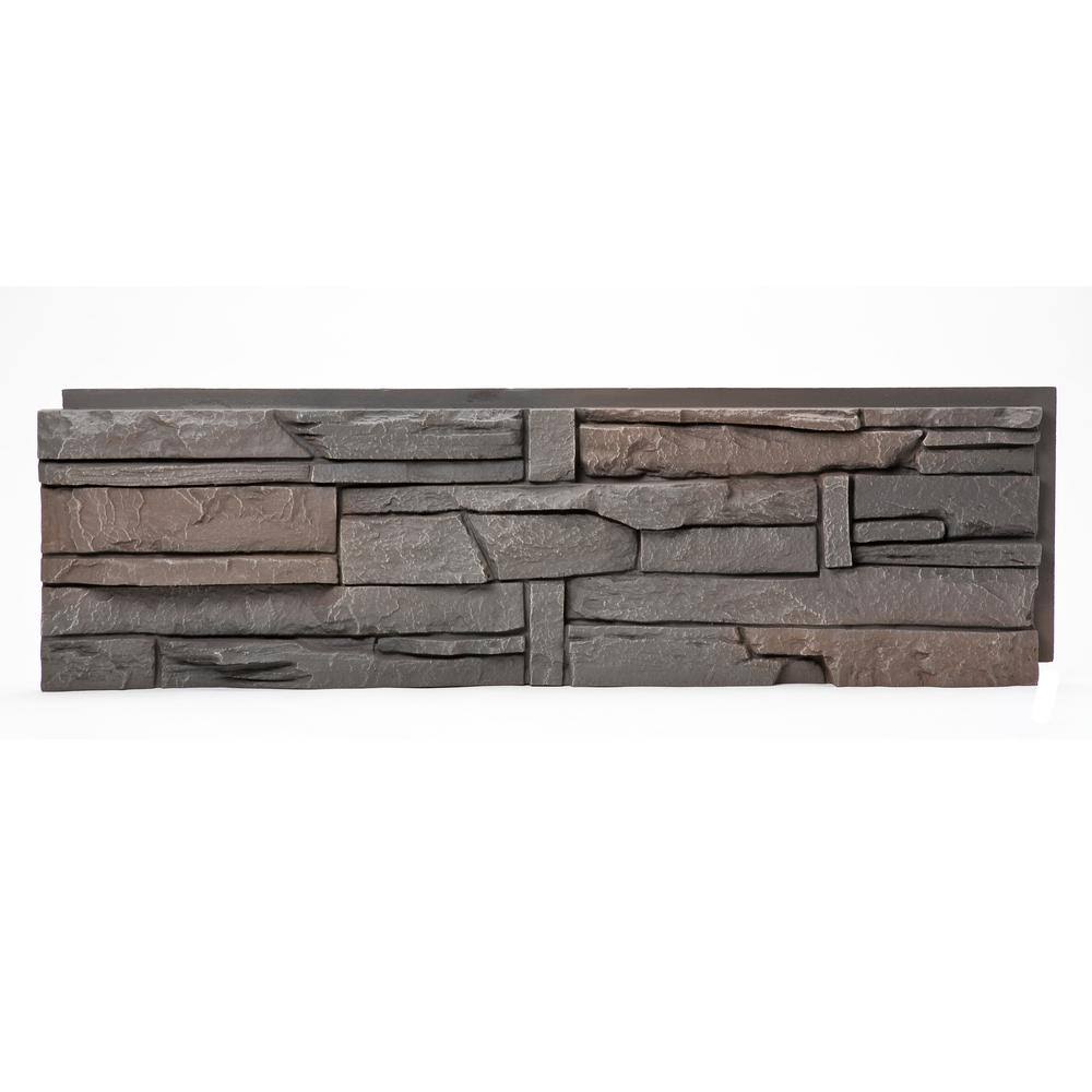 Brown Faux Stone Siding Panel D710632