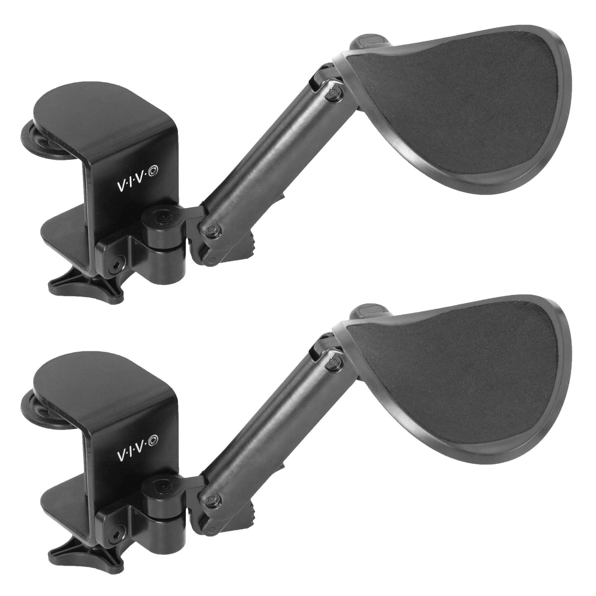 Black Adjustable Clamp-On Armrests 2 Pack S4507
