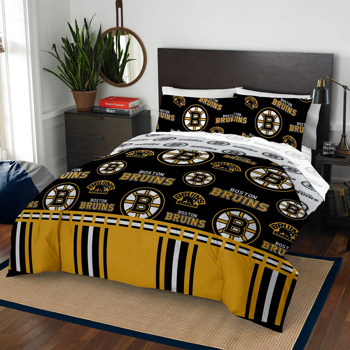 Queen Size 5 Piece Polyester Bed In Bag Set F58973