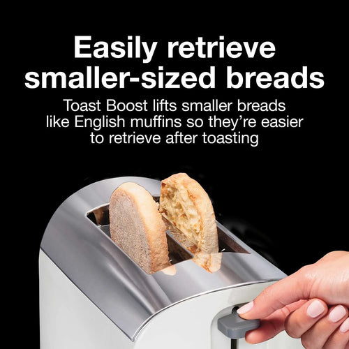 2-slice Chrome White Toaster U83291