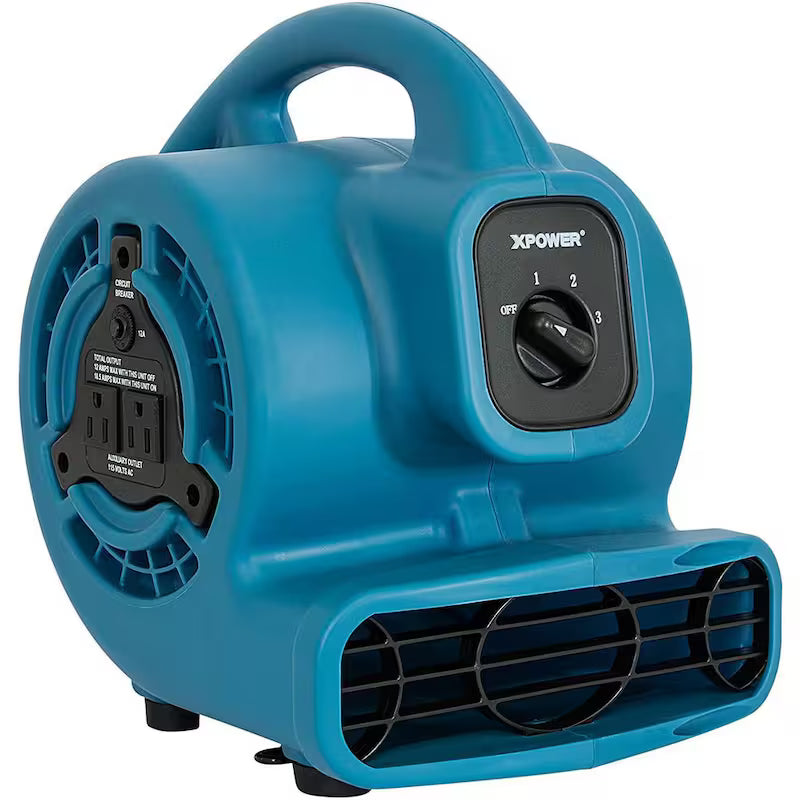 600 CFM 3-Speed Air Mover Utility Blower Fan X538026