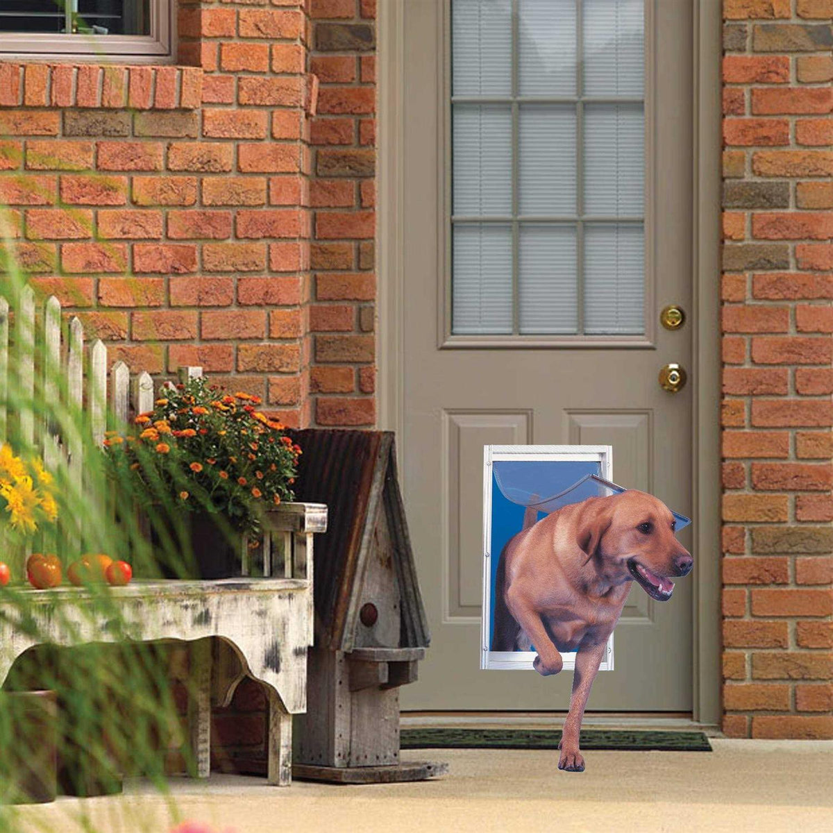 White Aluminum Pet Door P814361